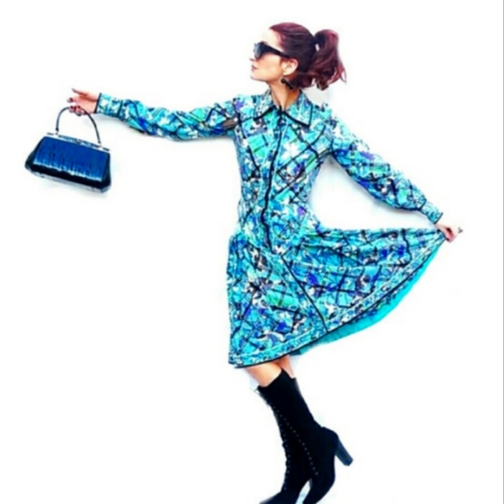 Vintage Emilio Pucci  Pleated Day Dress